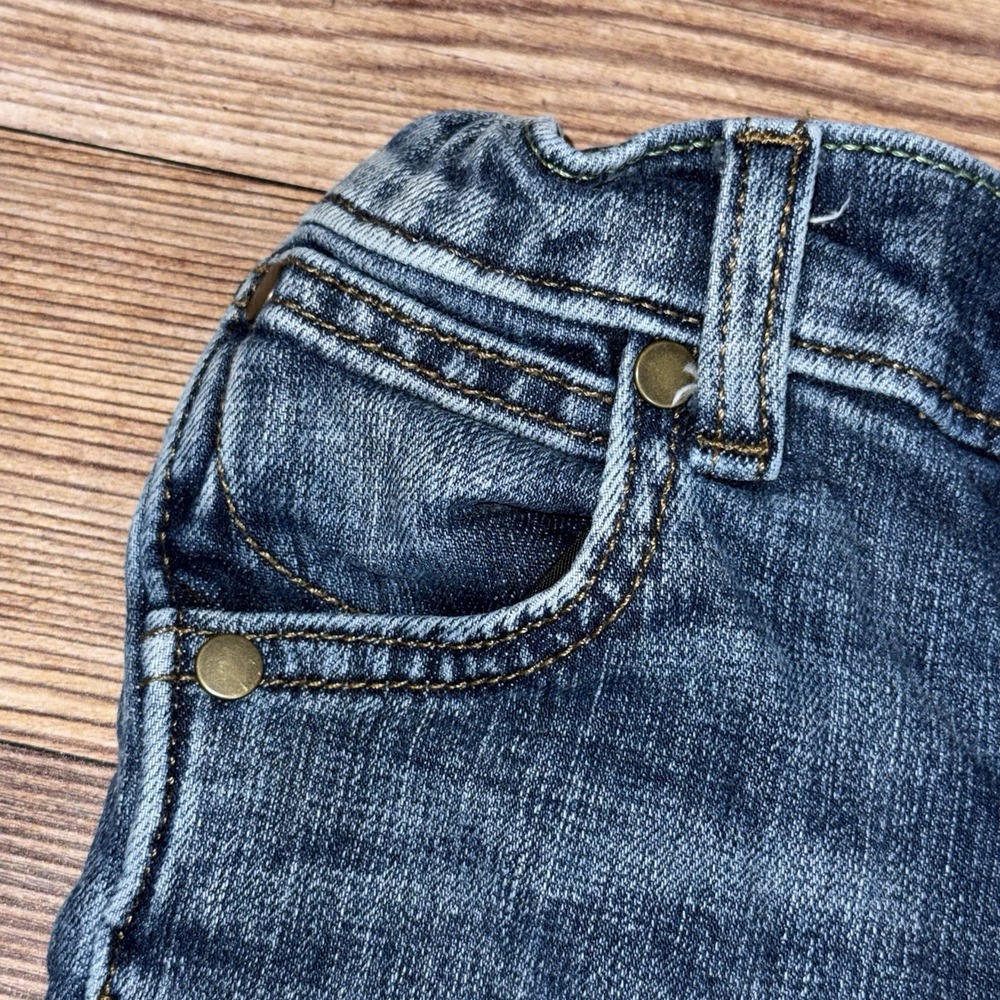 Wrangler Retro Slim Straight Jeans Boy Size 4 Regular Straight Medium Wash Denim - Picture 9 of 10